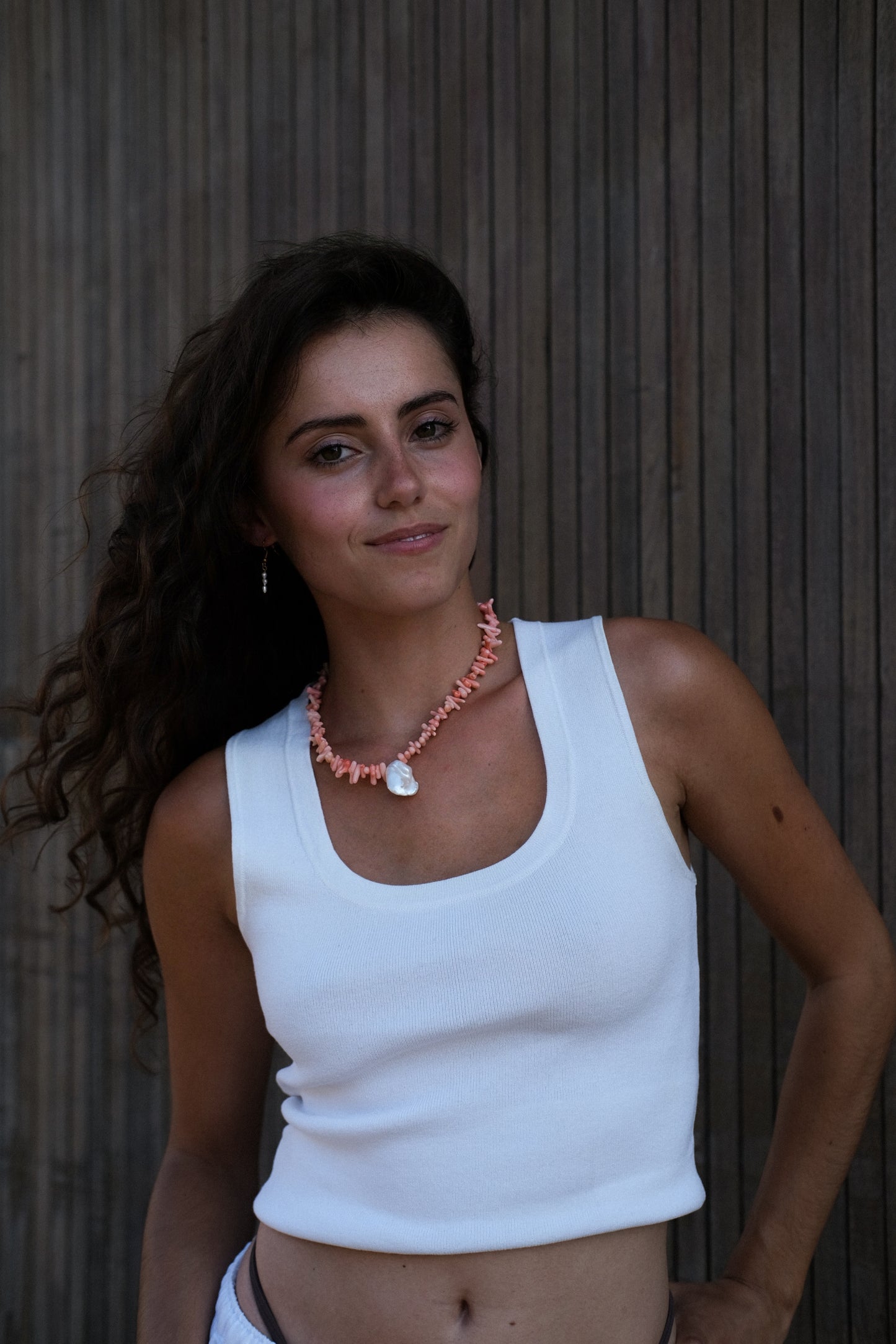 Collier - Coral Rose pâle