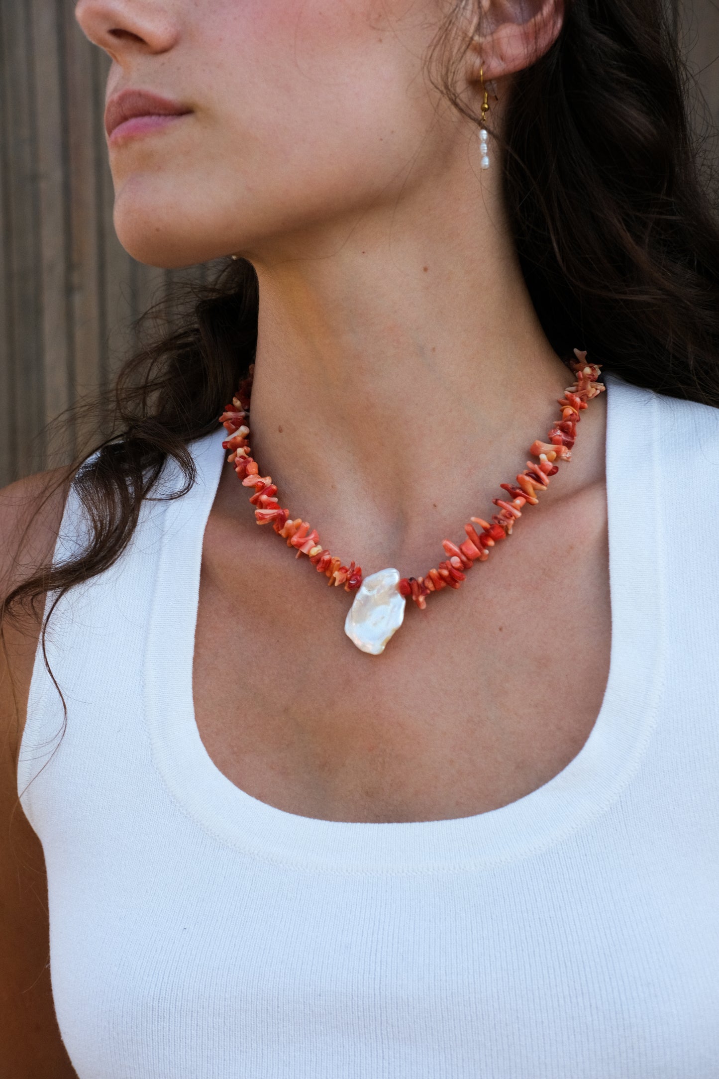 Collier - Coral Rouge