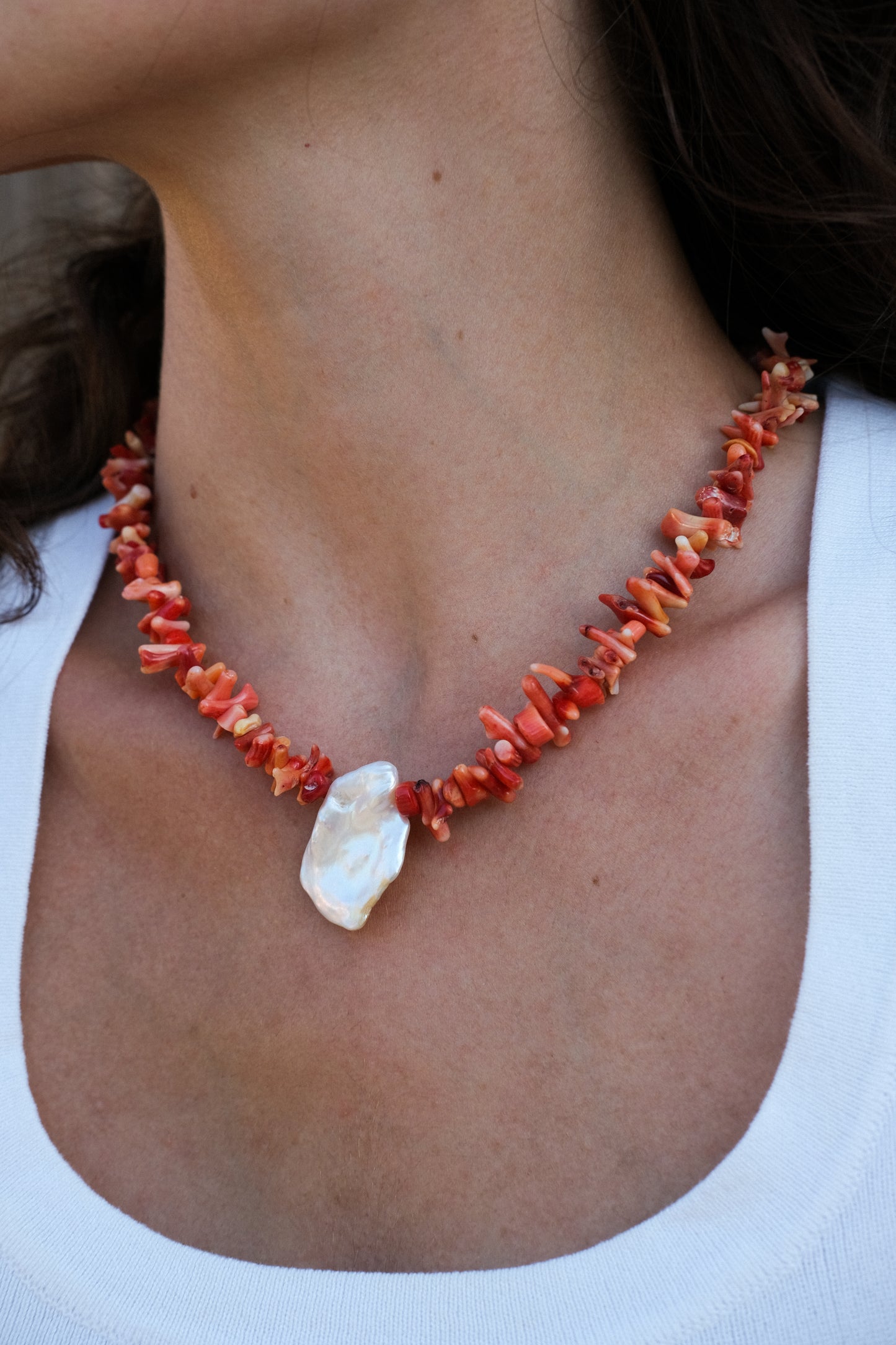 Collier - Coral Rouge