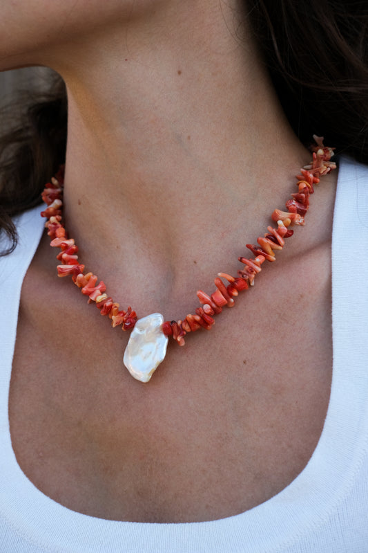 Collier - Coral Rouge