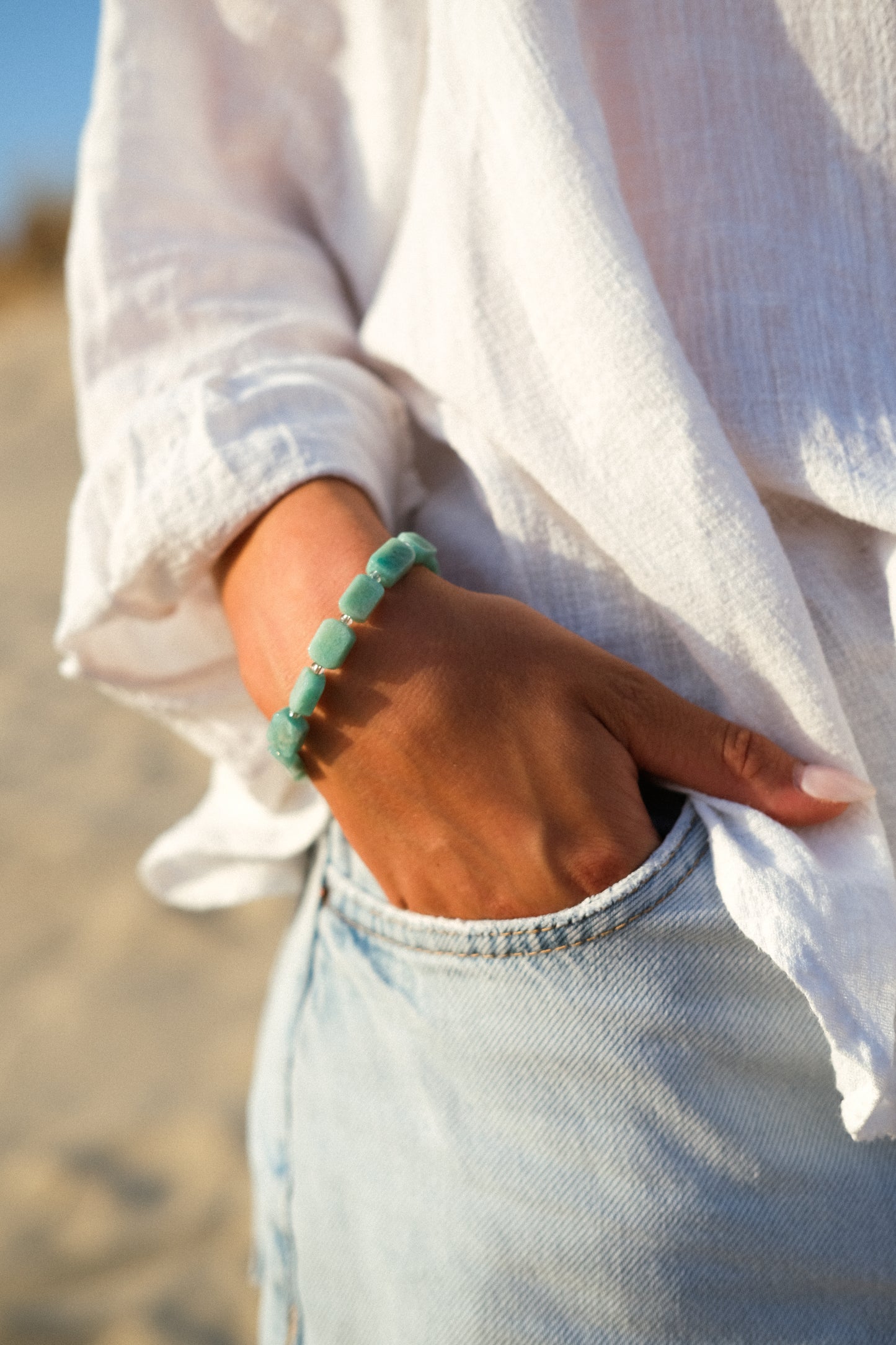 Bracelet pierre turquoise