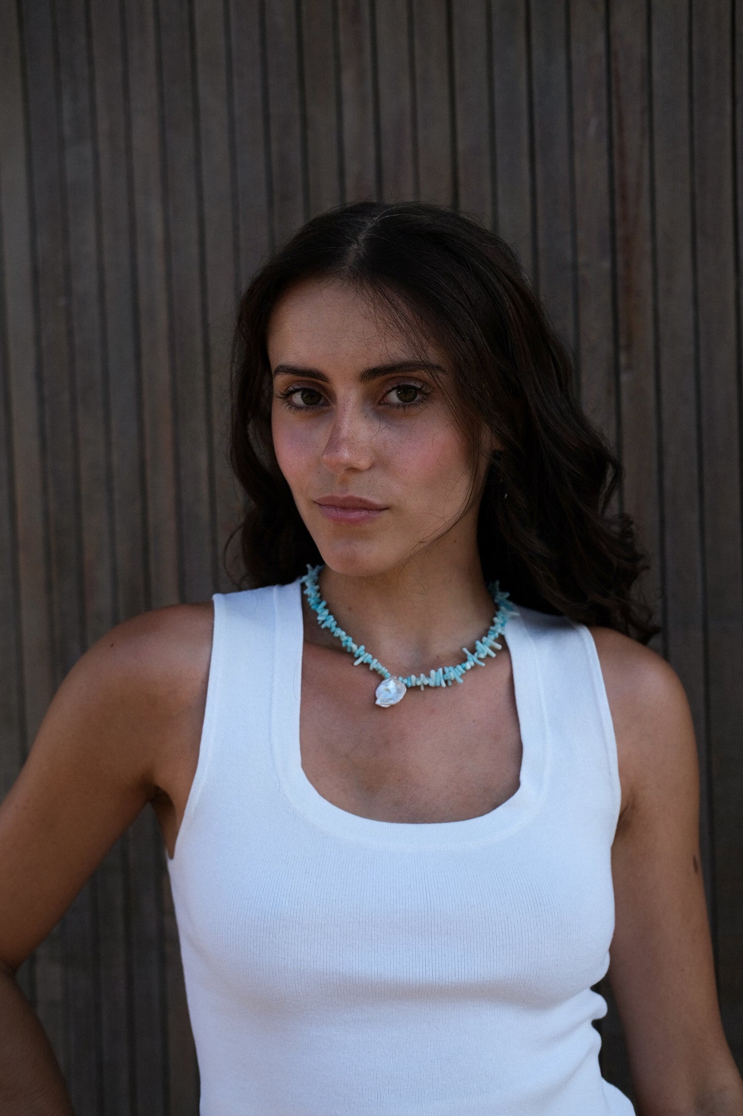 Collier - Coral Blue