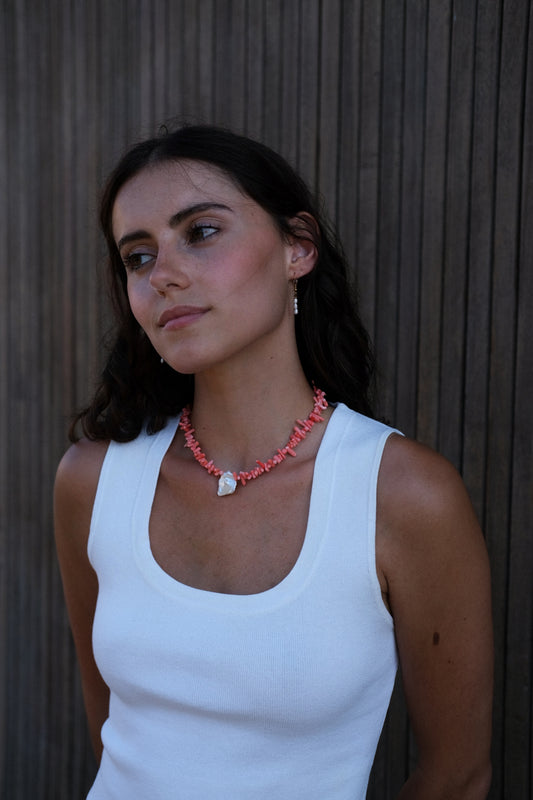 Collier - Coral Rose intense