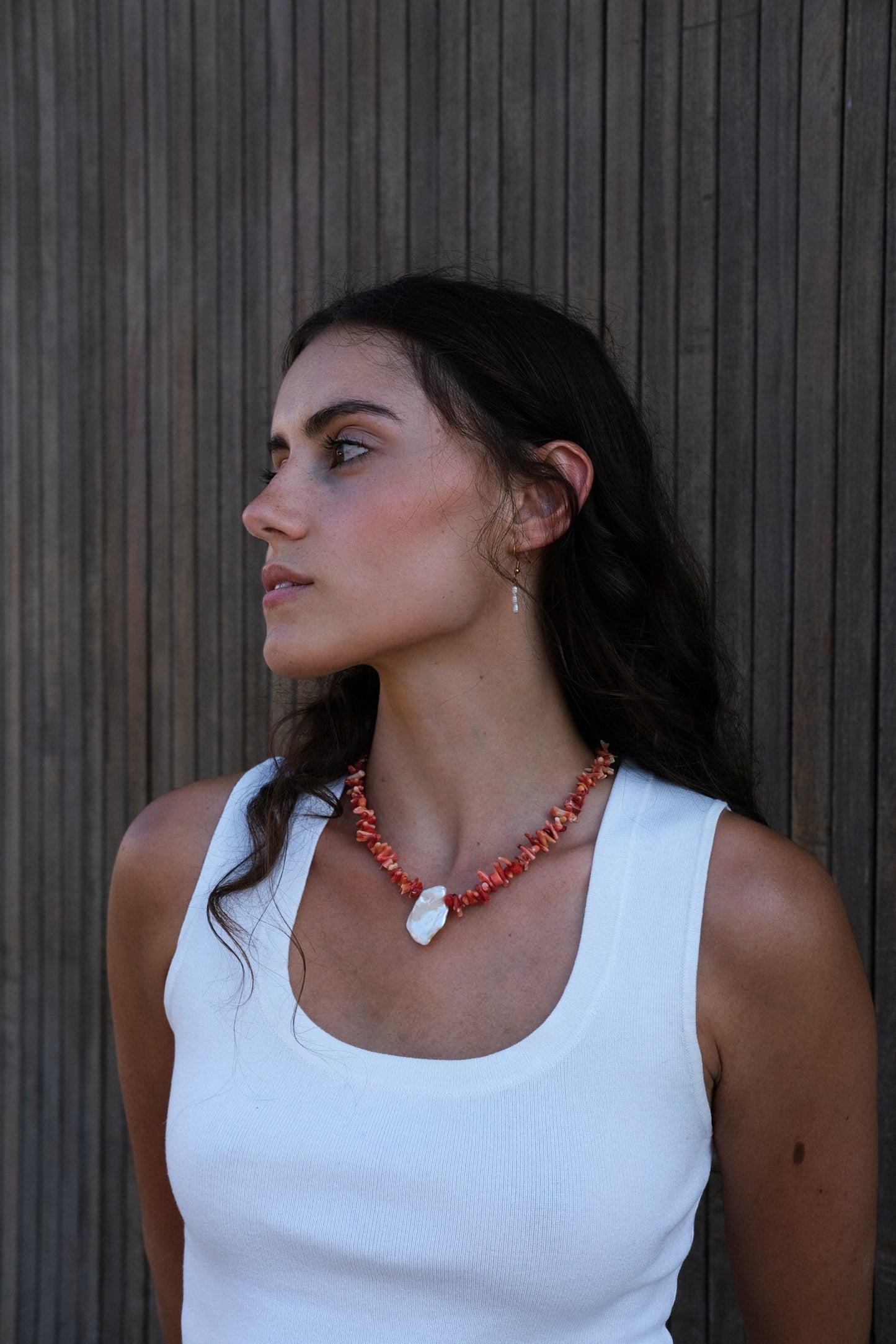 Collier - Coral Rouge