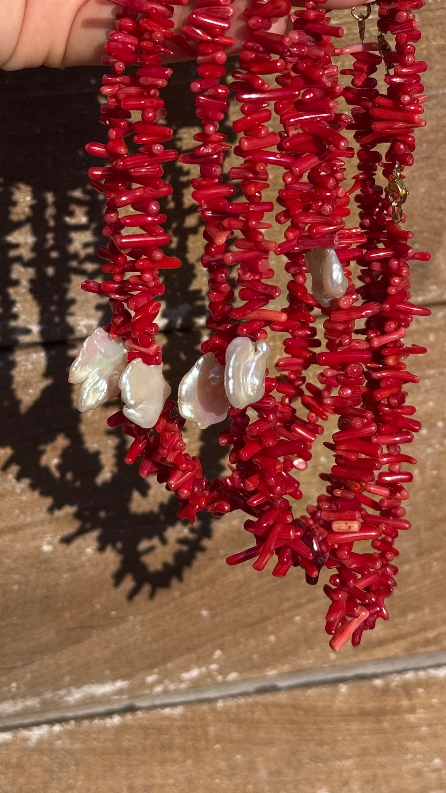 Collier - Coral Rouge intense